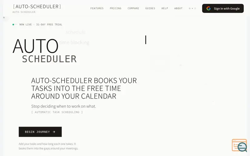 Screenshot of Auto-Scheduler