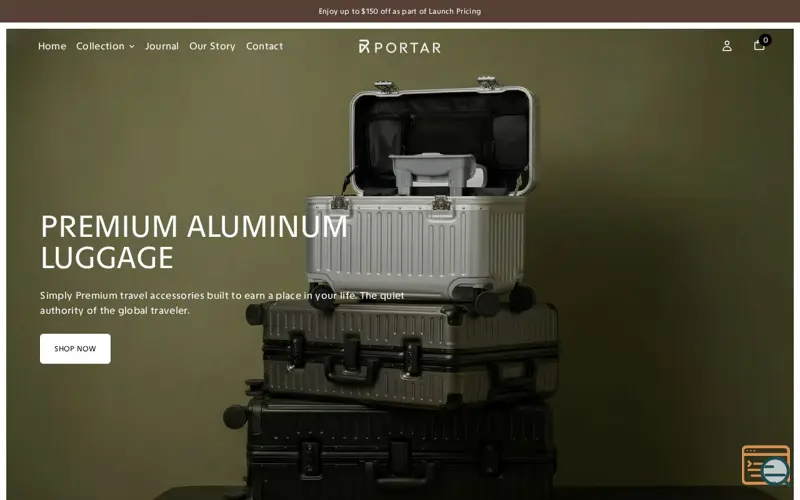 Screenshot of Portar