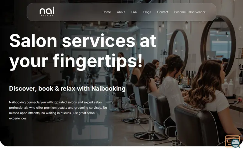 Screenshot of Naibooking
