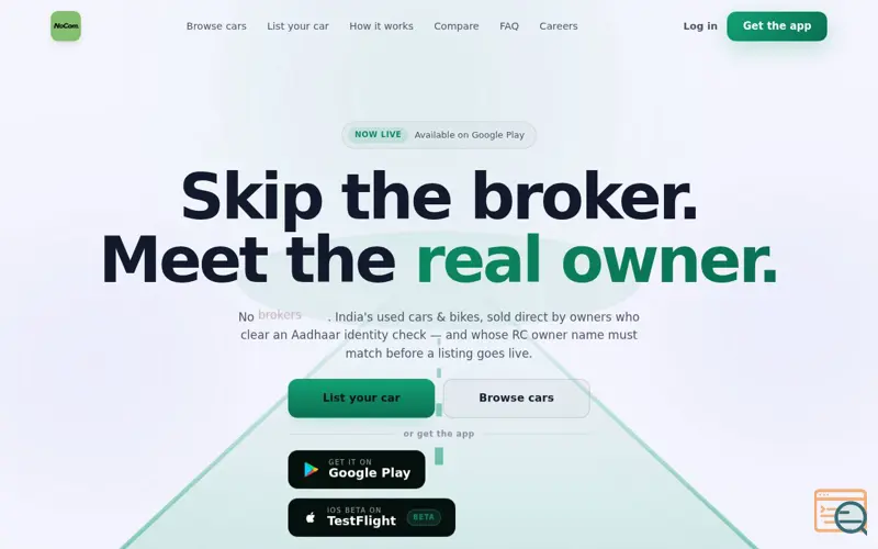 Screenshot of NoCom