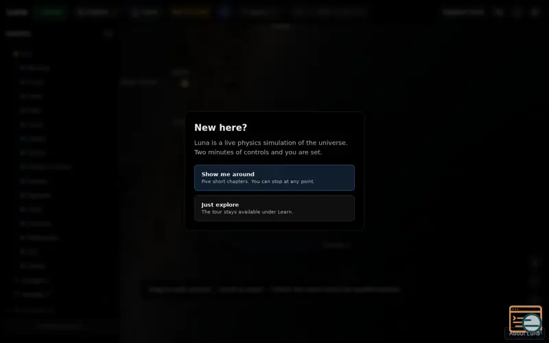Screenshot of Luna