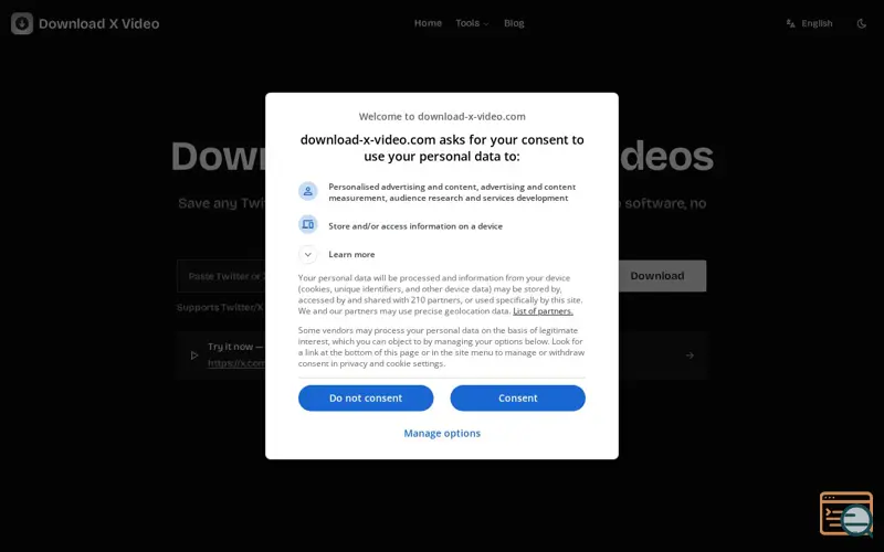 Screenshot of Download X Video
