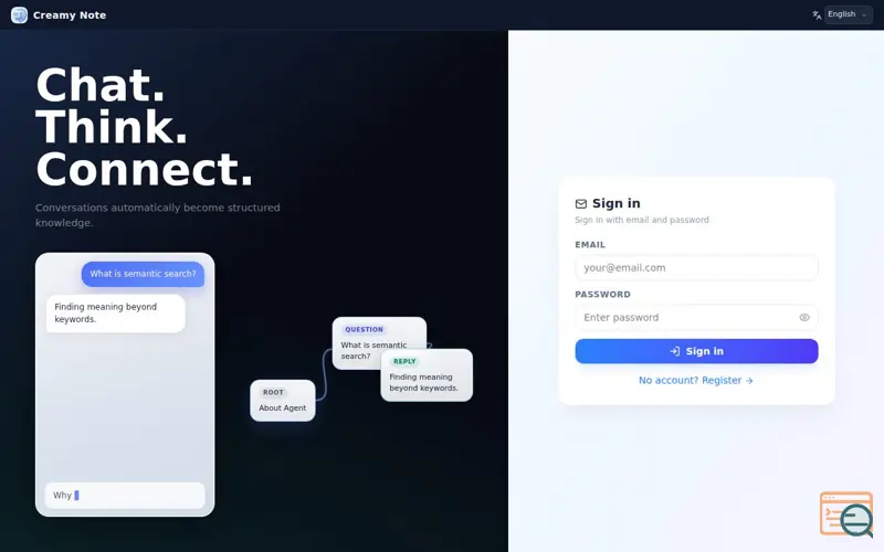 Screenshot of CreamyNote