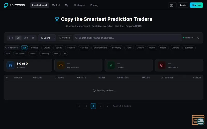 Screenshot of POLYWINS