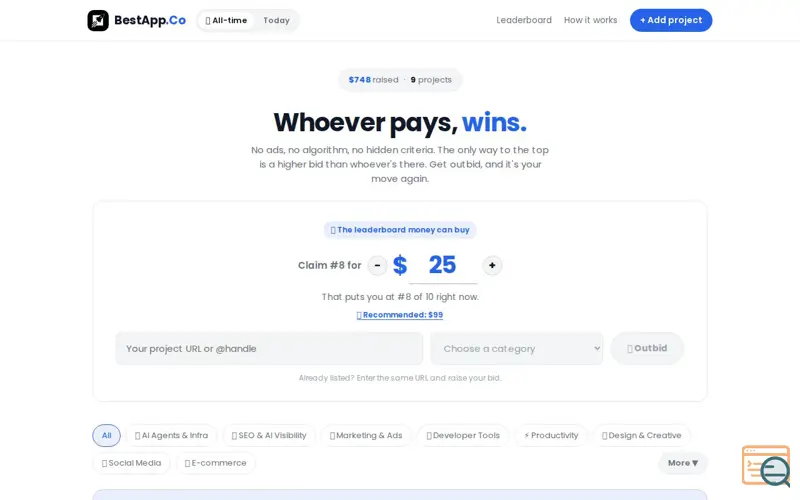 Screenshot of BestApp.Co