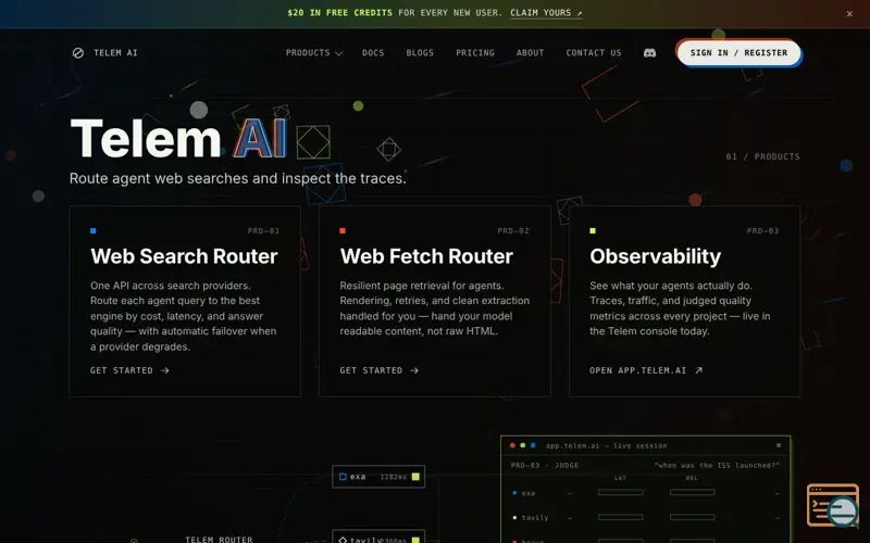 Screenshot of Telem