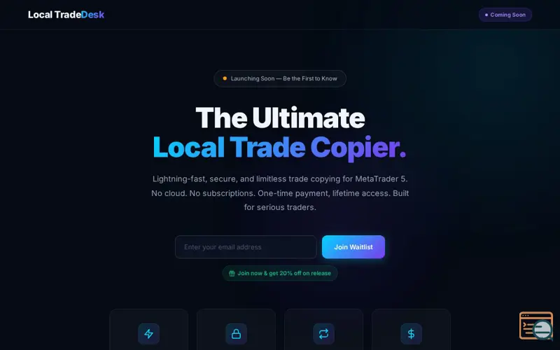 Screenshot of MT5 Trade Copier