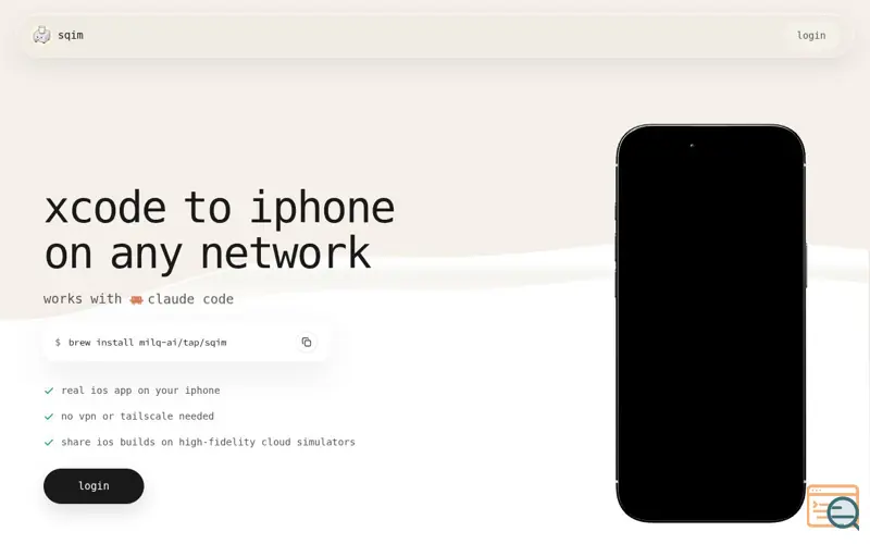 Screenshot of Sqim