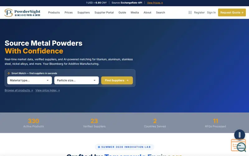Screenshot of PowderSight