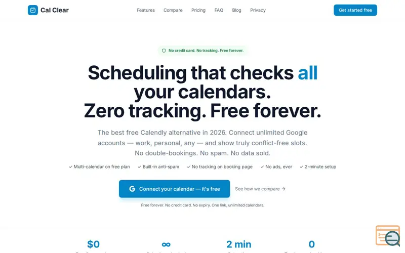 Screenshot of Cal Clear