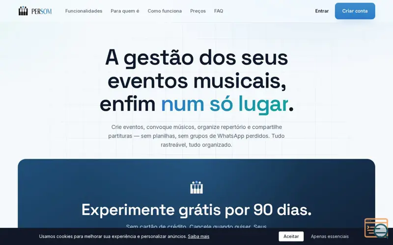 Screenshot of PERSOM