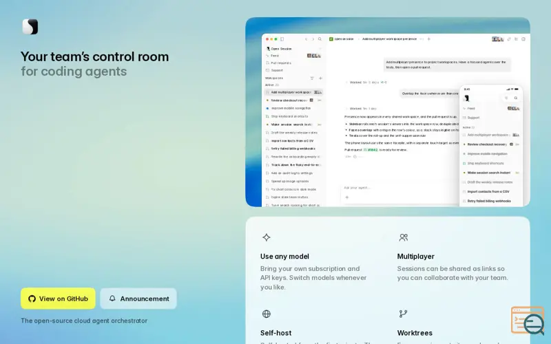 Screenshot of Opensession