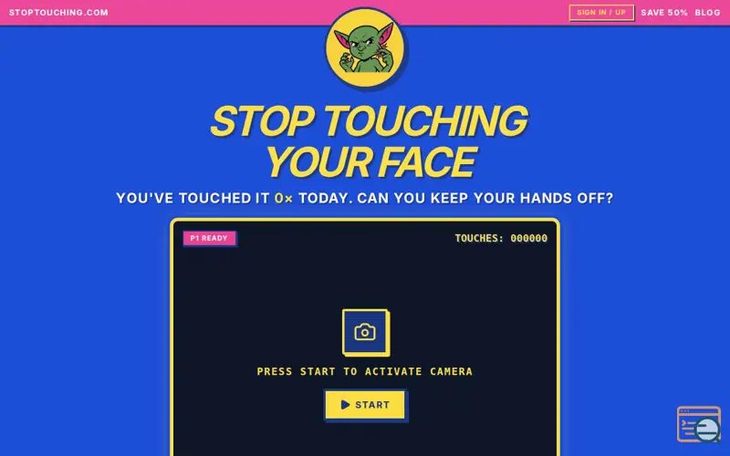 Screenshot of Stoptouching.com