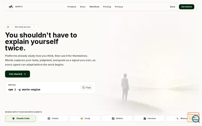 Screenshot of Monte