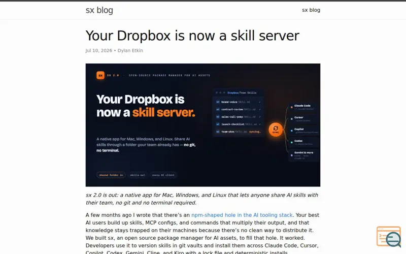 Screenshot of Sx 2.0