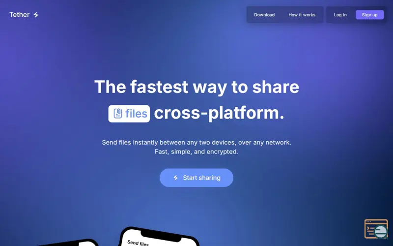 Screenshot of Tether