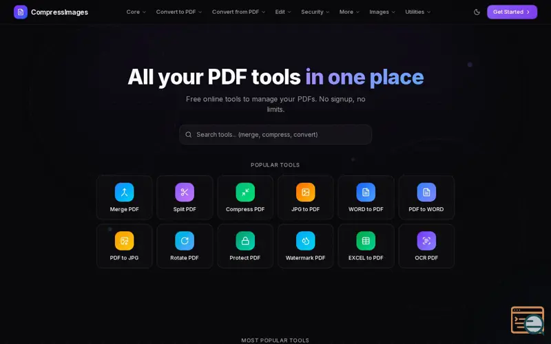 Screenshot of Compress Images