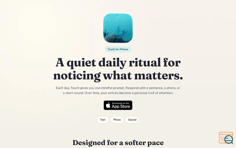 Screenshot of Touch.