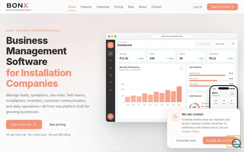 Screenshot of Bonx