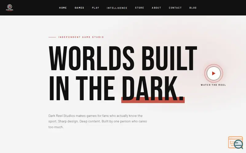 Screenshot of Dark Reel Studios