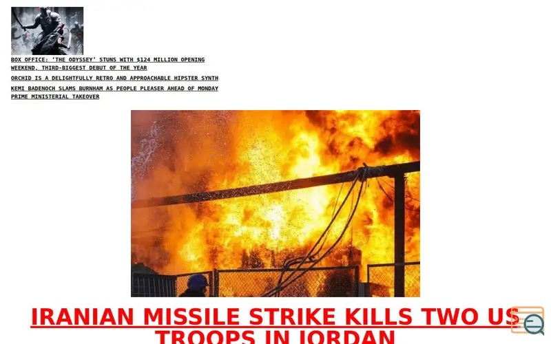 Screenshot of News