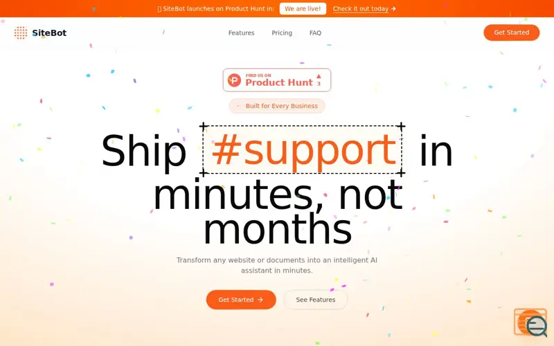 Screenshot of SiteBot