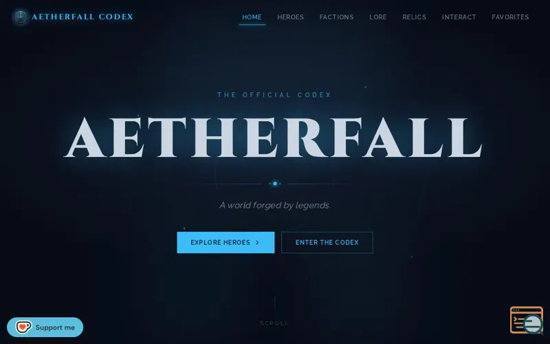 Screenshot of Aetherfall