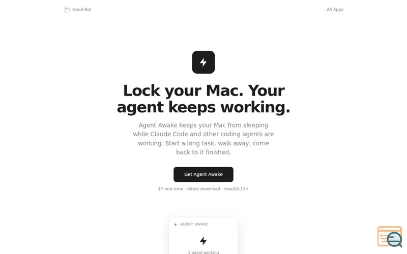 Screenshot of Agent Awake ( Menu Bar App)