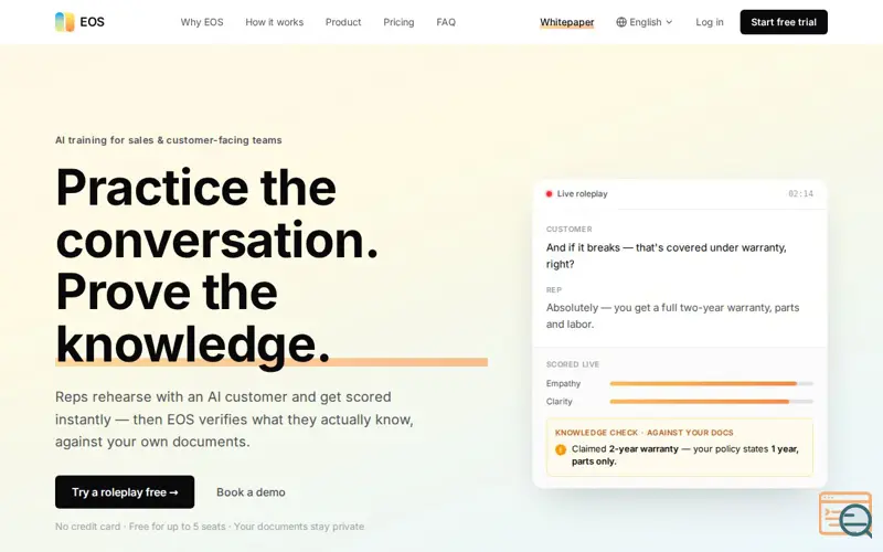 Screenshot of EOS