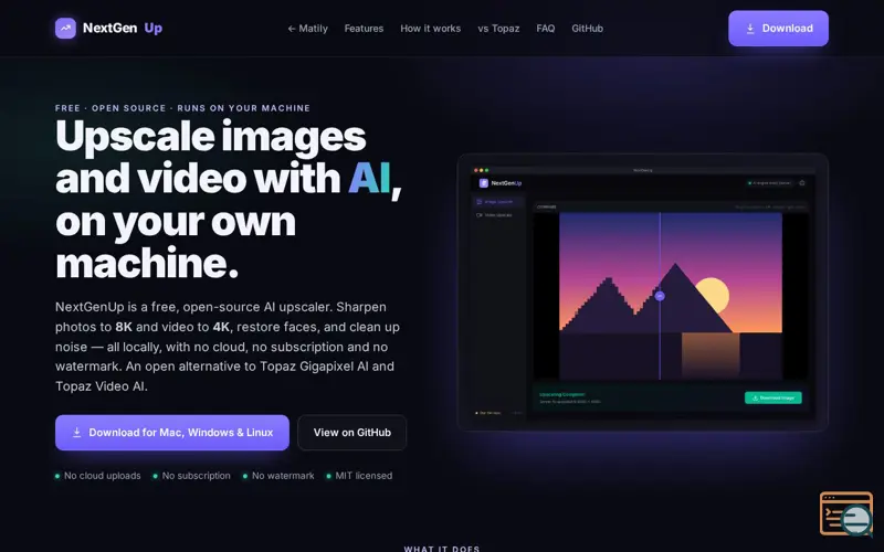 Screenshot of NextGenUp