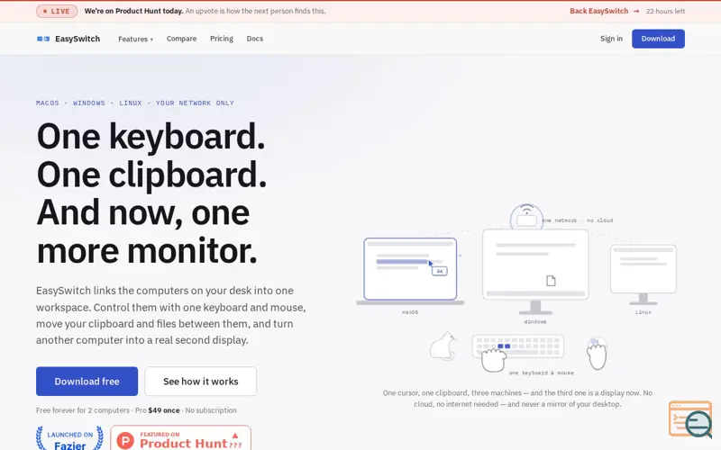 Screenshot of EasySwitch