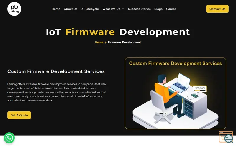Screenshot of IoT Firmware Development