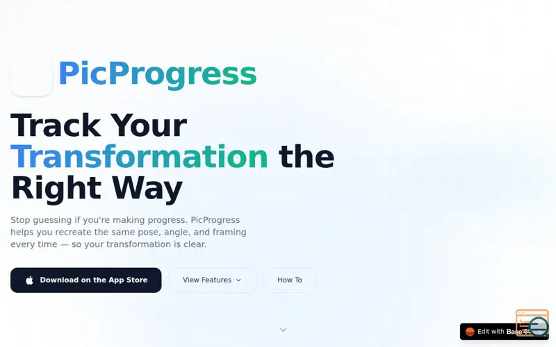 Screenshot of PicProgress: Progress Photos
