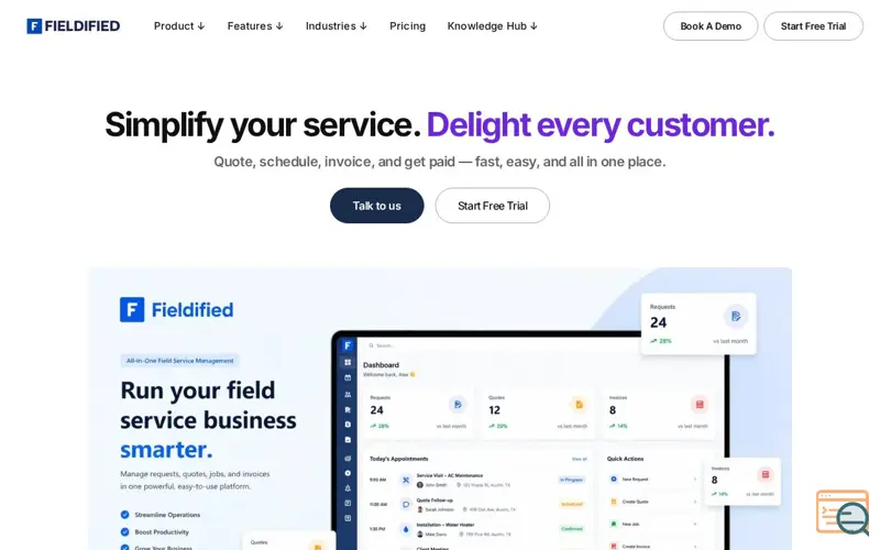 Screenshot of Fieldified