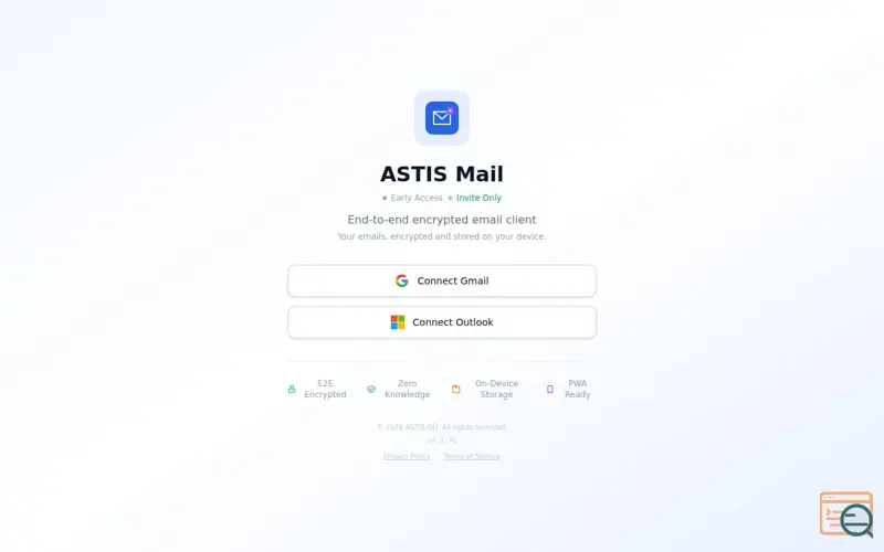 Screenshot of ASTIS Mail