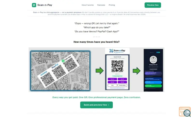 Screenshot of Scan-n-Pay