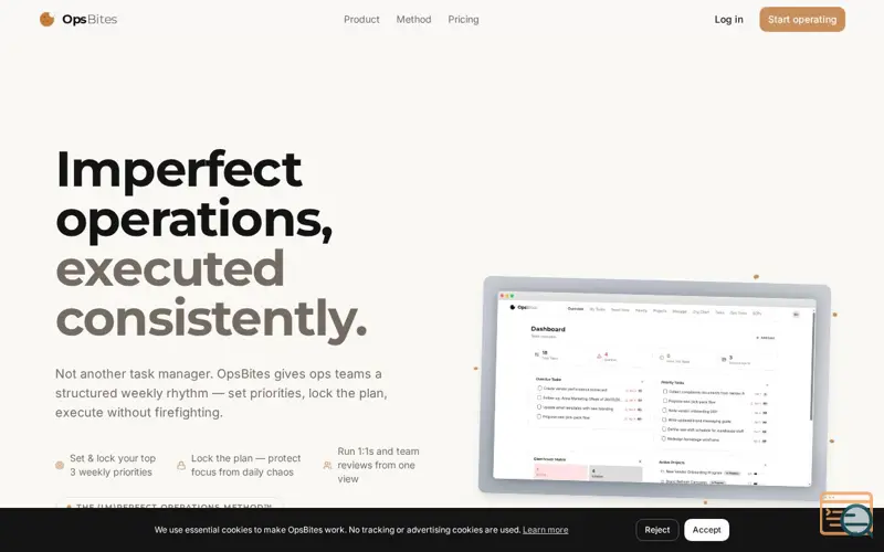 Screenshot of OpsBites
