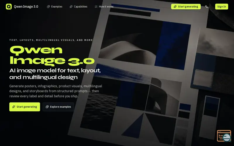 Screenshot of Qwen Image 3.0