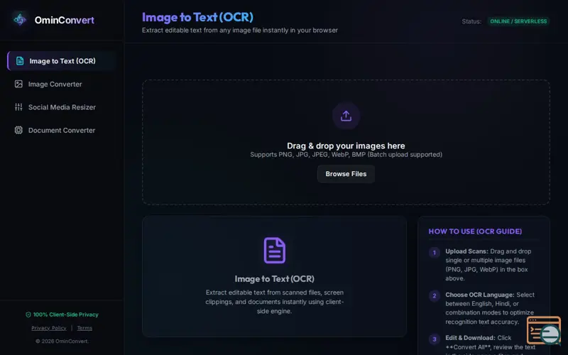 Screenshot of OminConvert