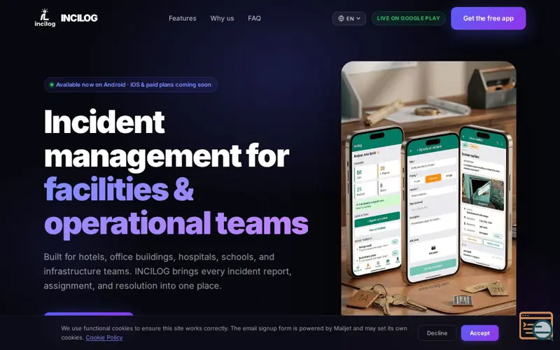 Screenshot of INCILOG