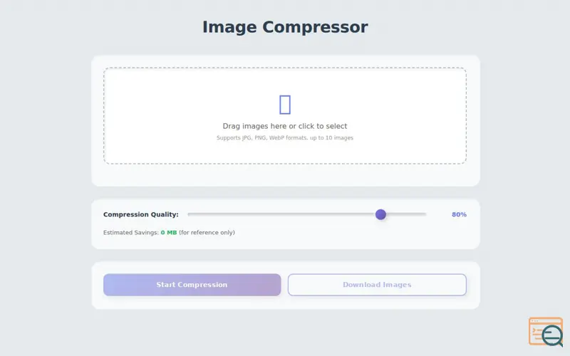 Screenshot of Image Compressor