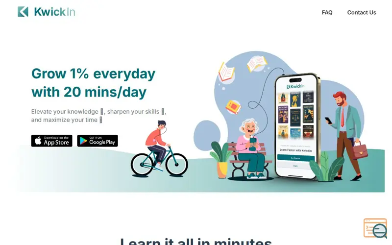 Screenshot of Kwickin, a launch using Zoho Mail
