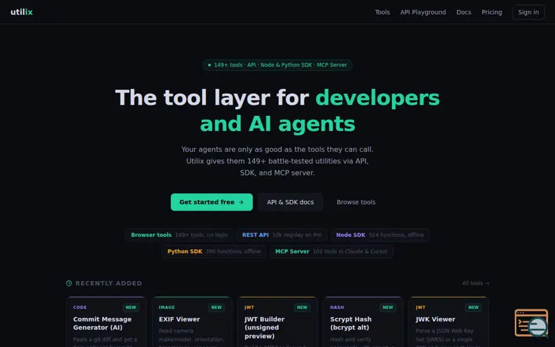 Screenshot of Utilix