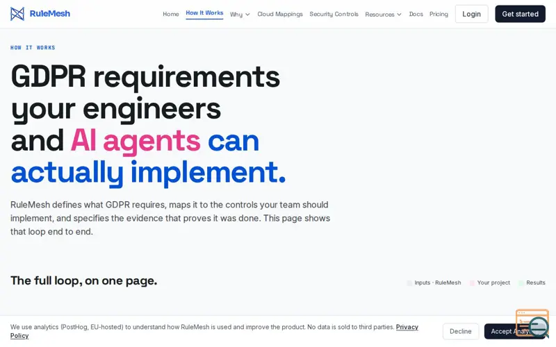 Screenshot of Rulemesh