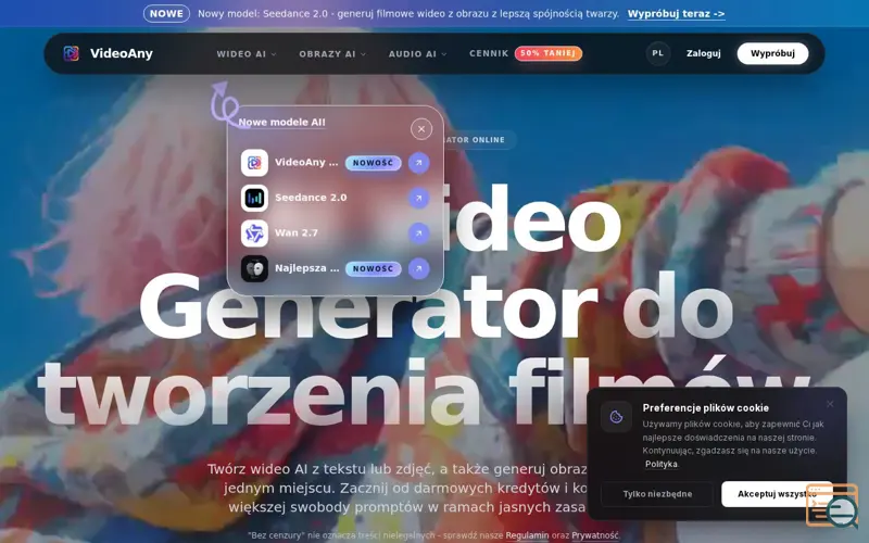 Screenshot of VideoAny PL