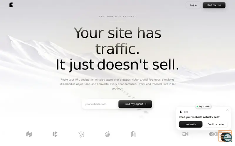 Screenshot of Brift