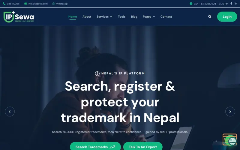 Screenshot of IP Sewa — Coming Soon