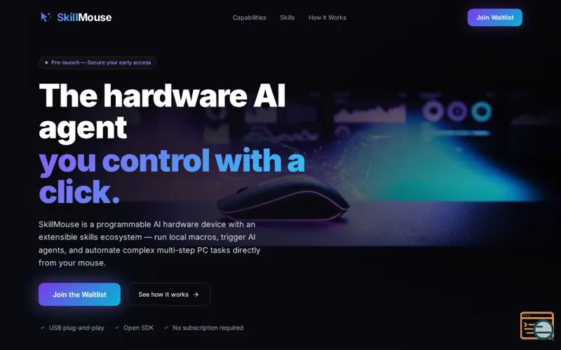 Screenshot of SkillMouse