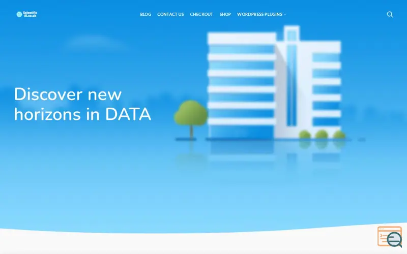 Screenshot of scientificai.co.uk