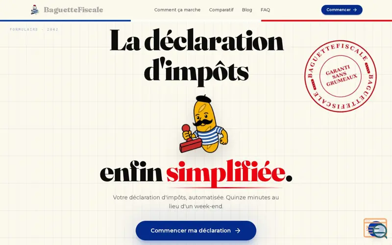 Screenshot of BaguetteFiscale